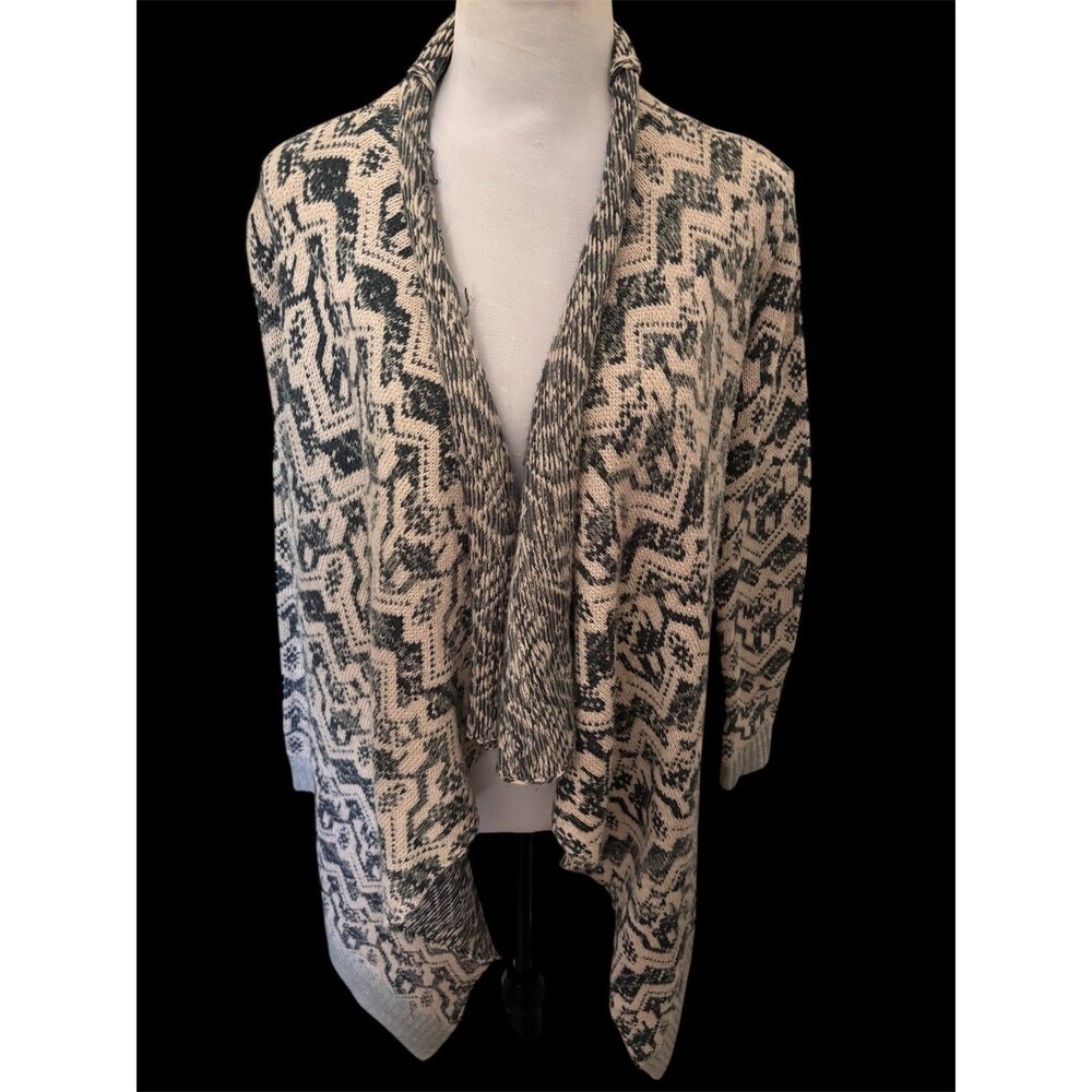 Ecote’ Urban Outfitters Chunky Blanket Open Cardigan Fair Isle Knit size s